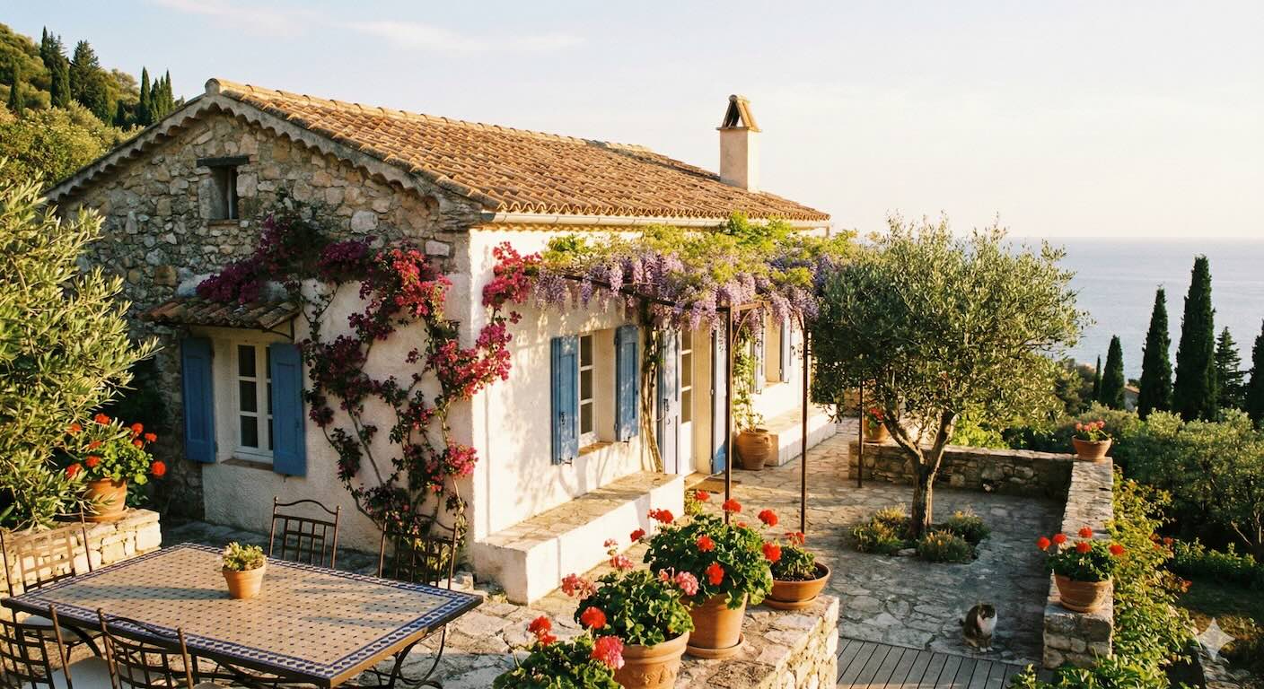 Mediterranean villa by the sea